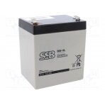 Re-battery: acid-lead; 12V; 5Ah; AGM; maintenance-free; 1.83kg ACCU-HP5-12/SL SSB