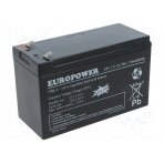 Re-battery: acid-lead; 12V; 7.2Ah; AGM; maintenance-free; EPL ACCU-EPL7.2-12/EUR EUROPOWER