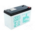 Re-battery: acid-lead; 12V; 9Ah; AGM; maintenance-free; 2.55kg ACCU-HP9-12/SL SSB