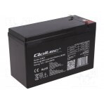 Re-battery: acid-lead; 12V; 9Ah; AGM; maintenance-free ACCU-HP9-12/Q QOLTEC