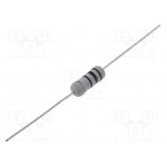 Resistor: wire-wound; THT; 2.2Ω; 1W; ±5%; Ø3.5x10mm; 400ppm/°C KNP01WS-2R2 ROYAL OHM