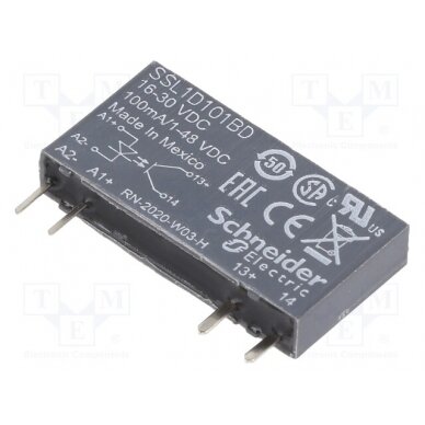 Relay: solid state; Ucntrl: 16÷30VDC; 100mA; max.48VDC; socket SSL1D101BD SCHNEIDER ELECTRIC 1