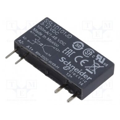 Relay: solid state; Ucntrl: 3÷12VDC; max.48VDC; socket; Series: SSL SSL1D101JD SCHNEIDER ELECTRIC 1