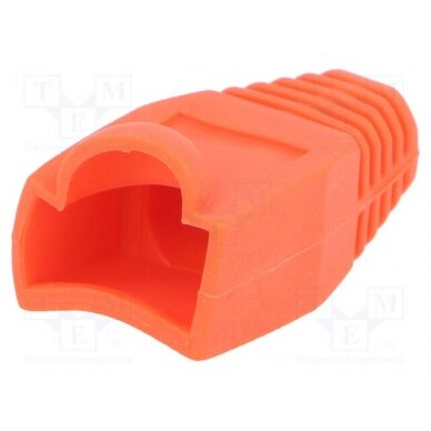 RJ45 plug boot; 6.5mm; red RJ45B/RED CONNFLY 1