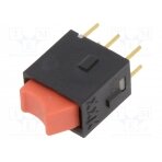 ROCKER; SPDT; Pos: 2; ON-ON; 0.1A/28VAC; 0.1A/28VDC; red; none; THT GW12RCP NKK SWITCHES
