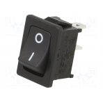 ROCKER; SPST; Pos: 2; ON-OFF; 10A/24VDC; black; none; Rcont max: 50mΩ RF1-1A-DC-2-B-1 SWITCH COMPONENTS