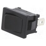 ROCKER; SPST; Pos: 2; ON-OFF; 10A/24VDC; black; none; Rcont max: 50mΩ RF1-1A-DC-2-B SWITCH COMPONENTS