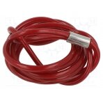Rope; L: 1.8m; steel; red; Plating: vinyl PSL-MLDC PANDUIT