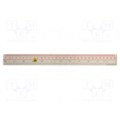 Ruler; ESD; 300mm; ABS; <0.1MΩ ERS-410920101 EUROSTAT GROUP 1