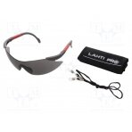 Safety spectacles; Lens: gray; Features: regulated; Kit: case LAHTI-46038 LAHTI PRO