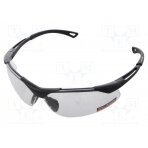 Safety spectacles; Lens: transparent; Resistance to: UV rays LAHTI-L1500200 LAHTI PRO