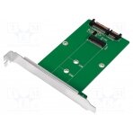 SATA to M.2 adapter; silver; Support: SATA,SSD PC0085 LOGILINK