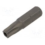 Screwdriver bit; Torx® with protection; T30H; Overall len: 25mm KT-102530U KING TONY