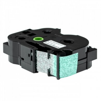 Juosta - kasetė spausdintuvams Brother TZE-751L1 24mm, juoda - žalia 2