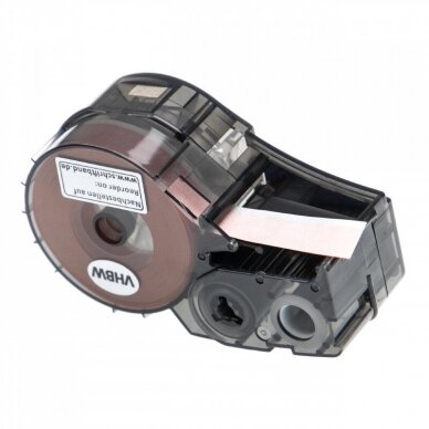 Juosta - kasetė spausdintuvams Brady M21-375-595-OR, 9.53mm, juoda - oranžinė 1