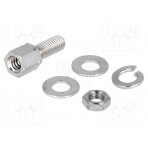 Set of screws for D-Sub; M3,UNC 4-40; Screw length: 13mm 09670009924 HARTING