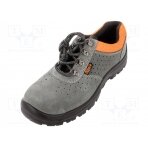 Shoes; Size: 44; grey-black; leather; with metal toecap BE7246E/44 BETA