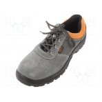 Shoes; Size: 45; grey-black; leather; with metal toecap BE7246E/45 BETA