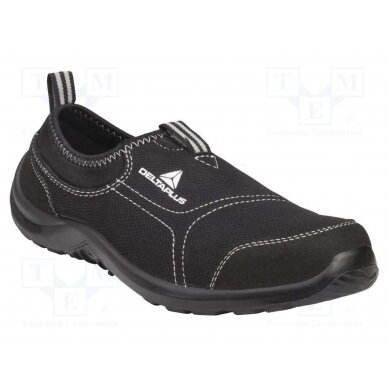 Shoes; Size: 48; black; cotton,polyester; with metal toecap DEL-MIAMISPNO48 DELTA PLUS