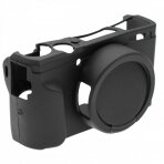 Silikoninis dėklas fotokamerai Canon PowerShot G5 X Mark II, juodas