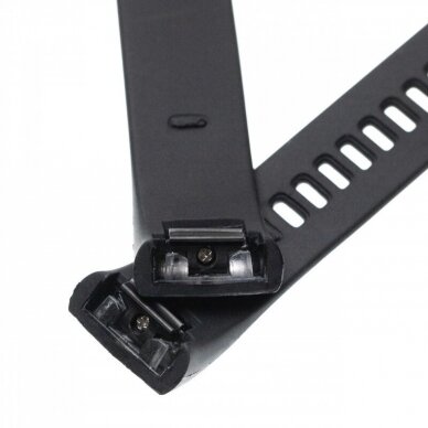 Apyrankė išmaniajam laikrodžiui 19mm Xiaomi Huami Amazfit Cor A1702, juoda 1