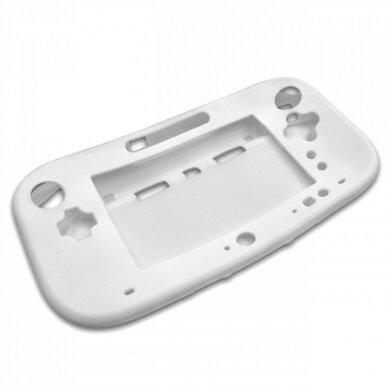 Silikoninis dėklas žaidimų konsolei Nintendo Wii U, baltas