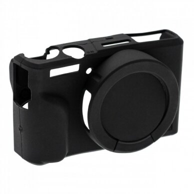 Silikoninis dėklas foto - video kamerai Canon Powershot G7X Mark III, juodas 1