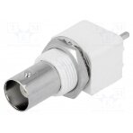 Socket; BNC; female; insulated; straight; THT; for panel mounting BNC-208