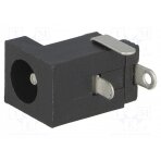 Socket; DC supply; male; 5.5/2.5mm; on PCBs; THT; 3A; 12VDC 1613-21 LUMBERG