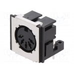 Socket; DIN; female; shielded; PIN: 5; Layout: 180°; angled 90°; THT FM6725 CLIFF
