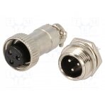 Socket,plug; microphone MINI; male,female; PIN: 3; MINI; soldering DS1110-01-3B6 CONNFLY
