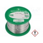 Soldering wire; Sn96,5Ag3Cu0,5; 1mm; 0.1kg; lead free; reel ECO4-10/01H BROQUETAS