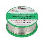 Soldering wire; Sn96,5Ag3Cu0,5; 1mm; 100g; lead free; reel; 3% SAC305-1.0/0.1 CYNEL
