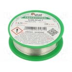 Soldering wire; Sn99,3Cu0,7; 0.7mm; 100g; lead free; reel; 227°C SN99C-0.7/0.1H CYNEL
