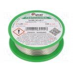 Soldering wire; Sn99,3Cu0,7; 1mm; 100g; lead free; reel; 227°C SN99C-1.0/0.1H CYNEL