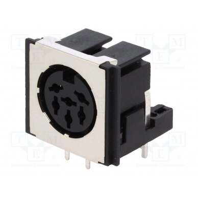 Socket; DIN; female; shielded; PIN: 6; Layout: 240°; angled 90°; THT FM6726 CLIFF