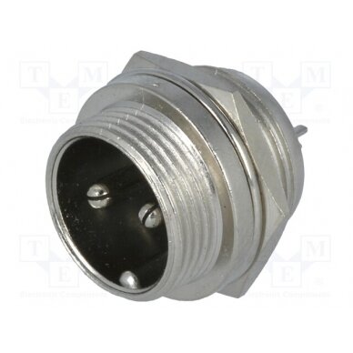 Socket; microphone; male; PIN: 2; for panel mounting FC684202 CLIFF 1
