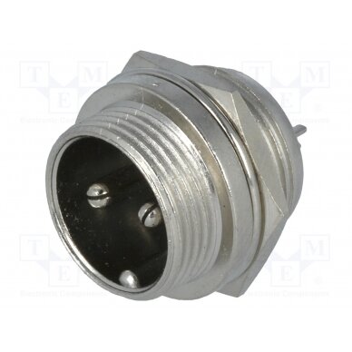 Socket; microphone; male; PIN: 2; for panel mounting FC684202 CLIFF