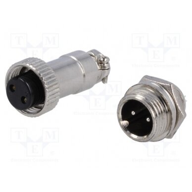 Socket,plug; microphone MINI; male,female; PIN: 2; MINI; soldering DS1110-01-2B6 CONNFLY 1