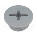 Stopper; M12; 1.5; IP54; polyamide; dark grey; SKINDICHT®; 6mm BLK-GL-M12-R7001 LAPP