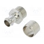 Straight terminal connector; Thread: metric,outside; brass; IP54 FCD/FCE12-M16-FF ANAMET EUROPE