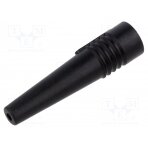 Strain relief; black; Application: BNC plugs; Øin: 2.6mm; L: 48mm R280-566-000 RADIALL