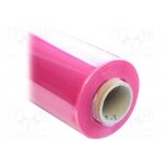 Stretch; ESD; L: 30m; W: 500mm; Thk: 25um; Features: antistatic; pink ATS-019-0003 ANTISTAT