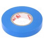 Tape: electrical insulating; W: 12mm; L: 25m; Thk: 130um; blue; 180% SCAPA-2702A-12/25B SCAPA