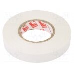 Tape: electrical insulating; W: 12mm; L: 25m; Thk: 130um; white; 180% SCAPA-2702A-12/25W SCAPA