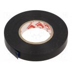 Tape: electrical insulating; W: 12mm; L: 33m; Thk: 130um; black; 180% SCAPA-2702A-12B SCAPA
