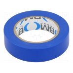 Tape: electrical insulating; W: 15mm; L: 10m; Thk: 0.15mm; blue; 200% BMESB1510BL BM GROUP