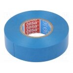 Tape: electrical insulating; W: 15mm; L: 10m; Thk: 0.15mm; blue; 90°C 53988-15/10-BL TESA