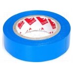 Tape: electrical insulating; W: 15mm; L: 10m; Thk: 130um; blue; 180% SCAPA-2702-15BL SCAPA