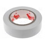 Tape: electrical insulating; W: 15mm; L: 10m; Thk: 130um; white; 180% SCAPA-2702-15W SCAPA